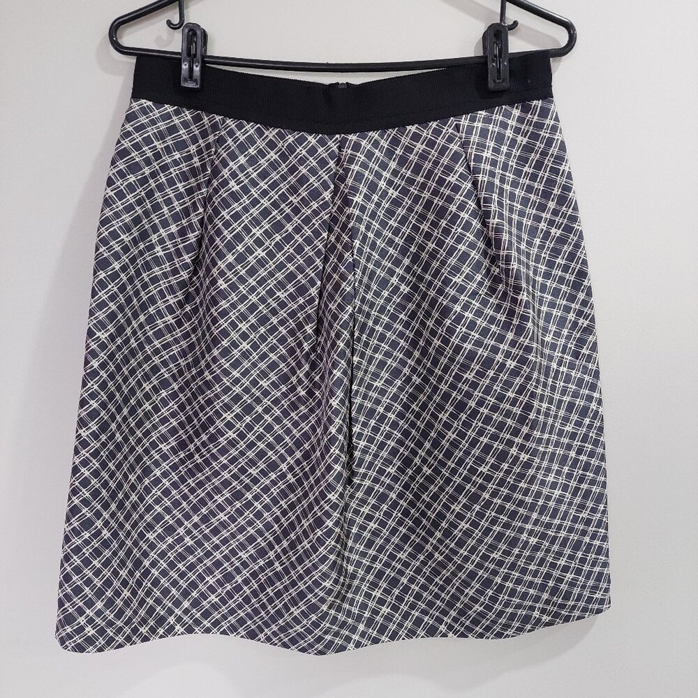 Teenflo Size 8 100% Silk Plaid Mini Skirt